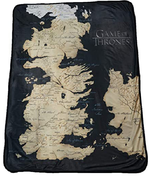Map of Westeros Fleece Throw Blanket